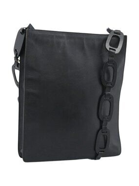 GUCCI Shoulder Bag Leather Black 001 2122